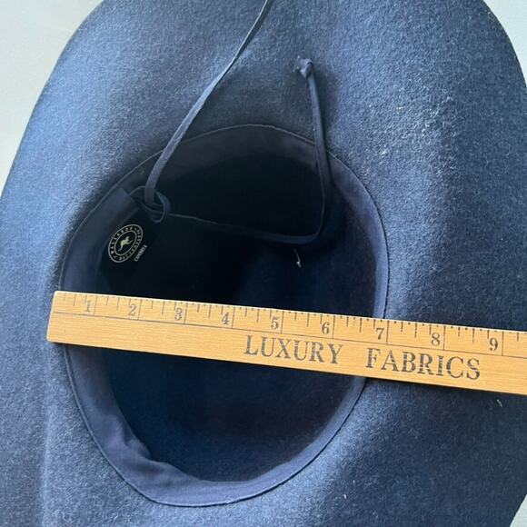 Wallaroo Hat Company Sun Hat Women's Felt Wool UPF 50+ Sun Protection Navy NWT - Picture 10 of 11